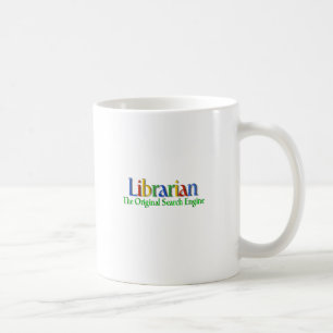 Original- sökandemotor för bibliotekarie kaffemugg