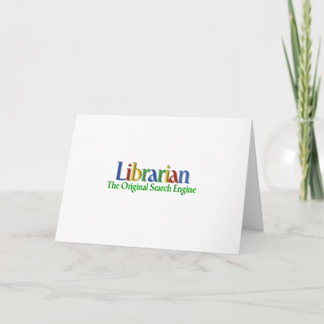 Original- sökandemotor för bibliotekarie kort (Framsida)