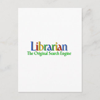 Original- sökandemotor för bibliotekarie vykort