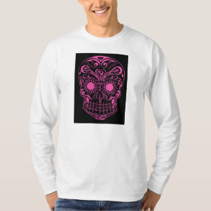 Original som dras av konstnärsockerskallen tee shirt
