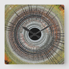 Original spin art fyrkantig klocka