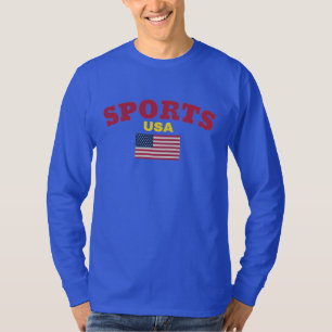 Original SPORTS USA flagga true Classic Mode T Shirt