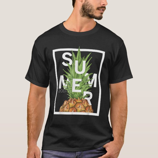 Original Summer 2017 Graphic Gift Funny Pineapple T Shirt (Framsida)