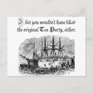 Original Tea Party Inbjudan Vykort