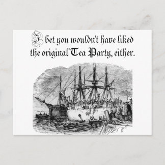 Original Tea Party Inbjudan Vykort