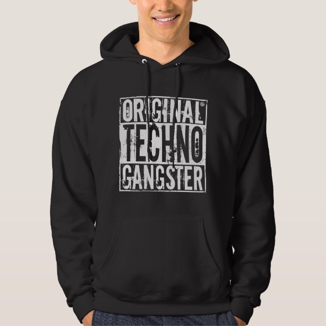 Original- Techno gangster - manar Hoodie (Framsida)