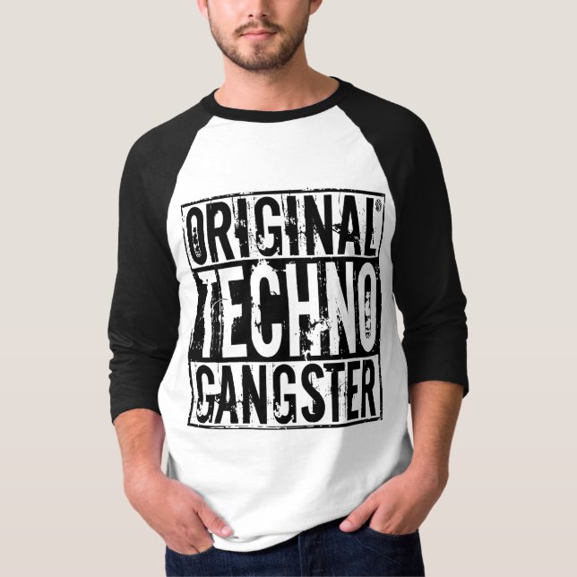 Original- Techno gangster - manar skjorta T Shirt (Framsida)