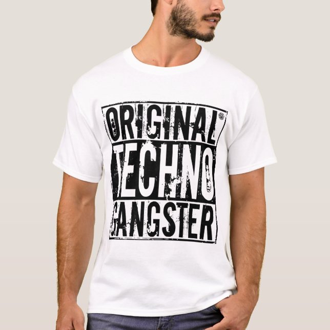 Original- Techno gangster - manar skjorta T Shirt (Framsida)