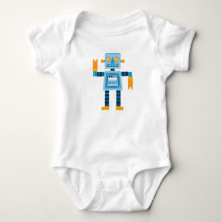 Original- tecknadblåttrobot tröja