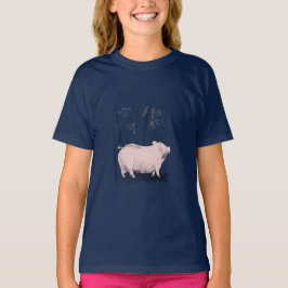Original Teckning Gris och Bamboos Girl Shirt T