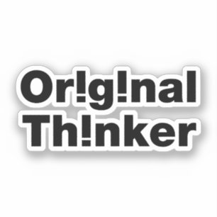 Original Thinker Klistermärken