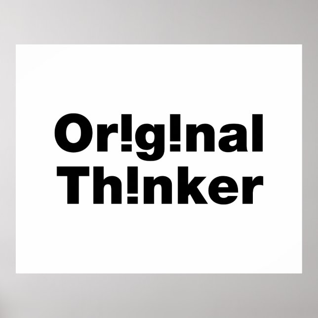 Original Thinker Poster (Framsidan)