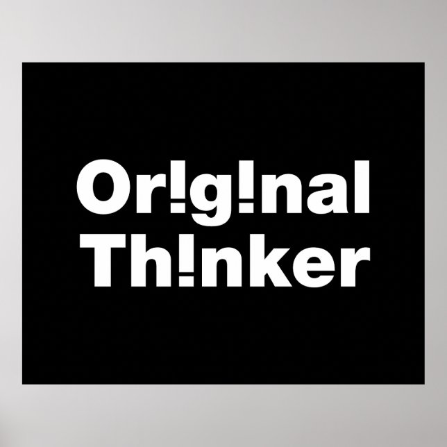 Original Thinker Poster (Framsidan)