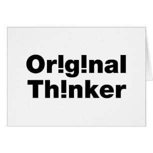 Original Thinker Välkomstkort Hälsningskort
