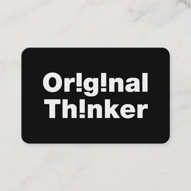 Original Thinker Visitkort (Framsida)