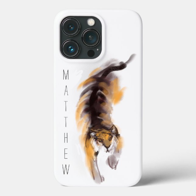 Original Tiger Painting Chinese Zodiac Birthday iP (Baksida)