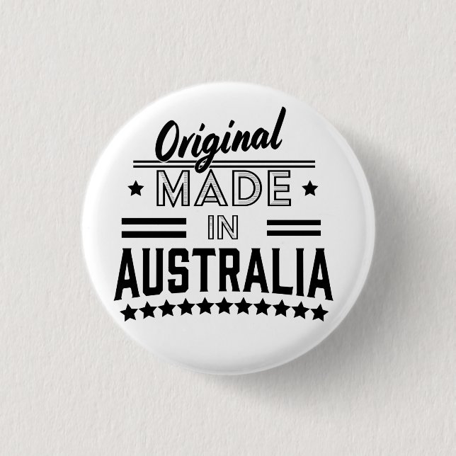 Original tillverkad i Australien Knapp (Framsida)