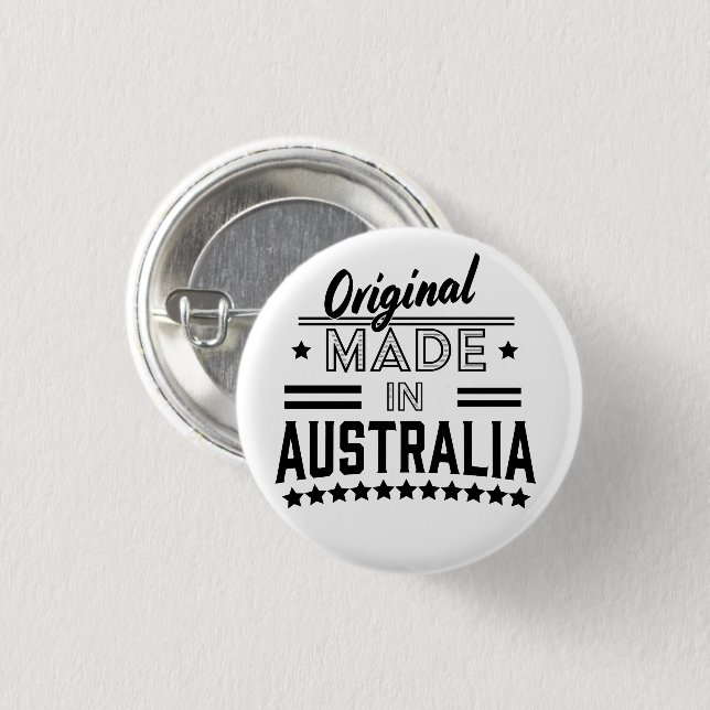 Original tillverkad i Australien Knapp (Framsida & baksida)
