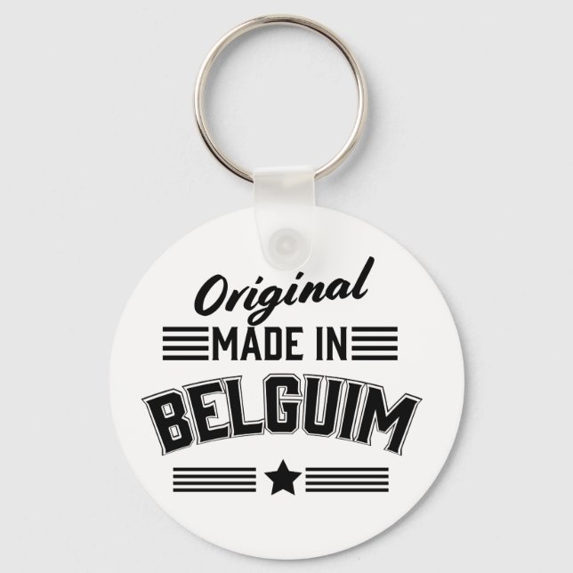 Original tillverkad i Belgien Nyckelring (Framsida)