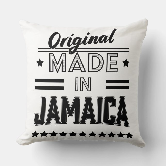 Original tillverkad i Jamaica Kudde (Framsida)