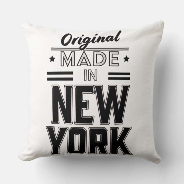original tillverkad i New York-logotyp Kudde (Framsida)