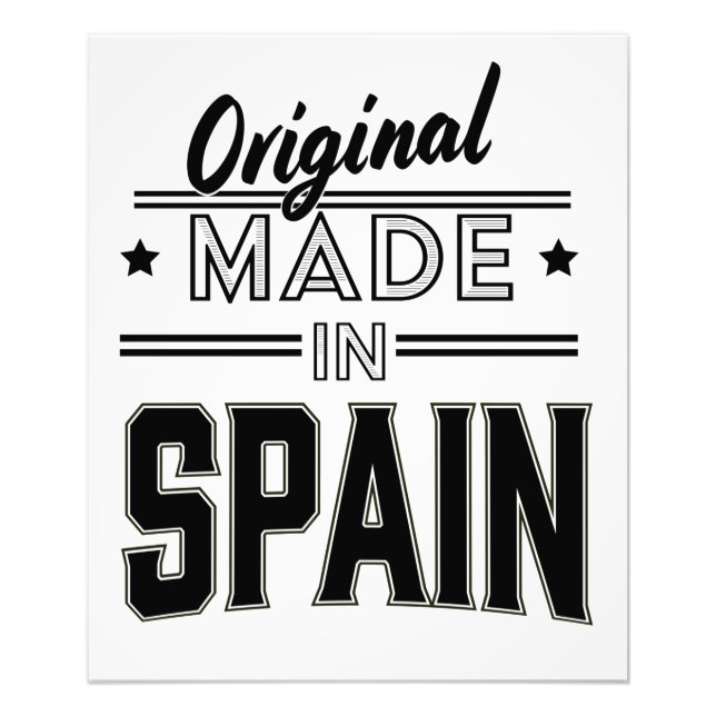 Original tillverkad i Spanien Fototryck (Framsidan)