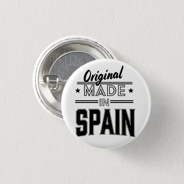 Original tillverkad i Spanien Knapp (Framsida & baksida)