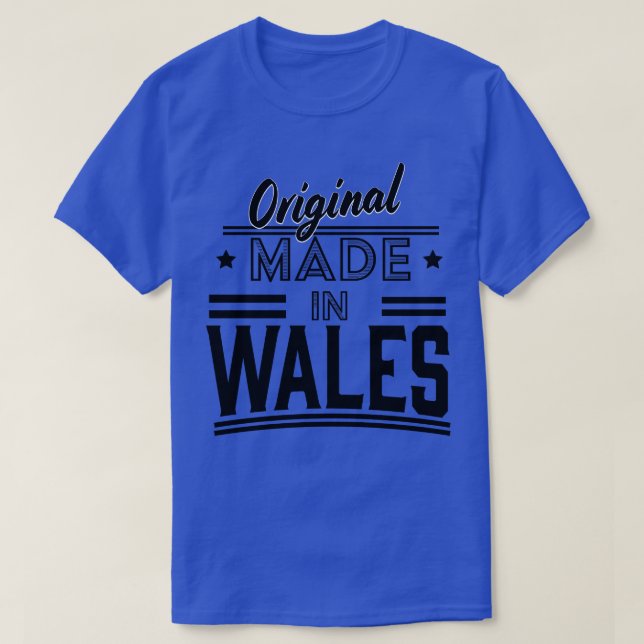 original tillverkad i Wales T Shirt (Design framsida)