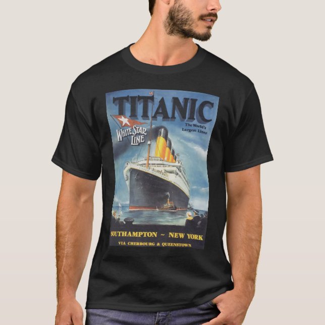 Original- Titanic affischnyinspelning T Shirt (Framsida)