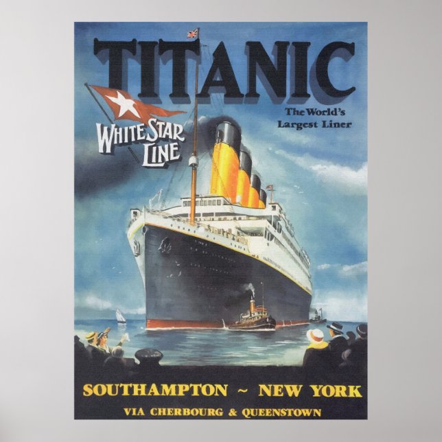 Original Titanic Poster återskapa (Framsidan)