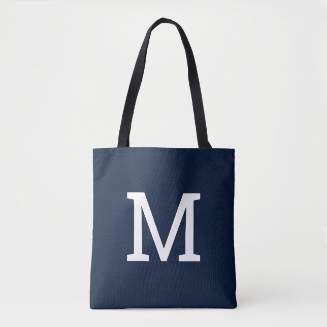 Original Tote Bag-säck för klassiskt marinblått mo Tygkasse (Framsida)