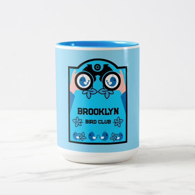 Original Unik Fågelskådare Två-Tonad Mugg (Center)