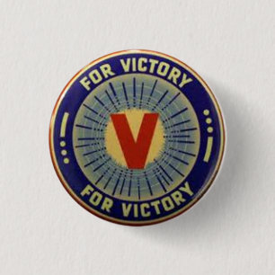 original V för Victory-knapp Knapp
