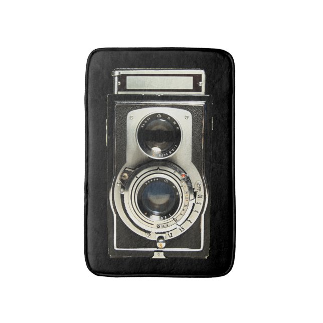 Original- vintagekamera badrumsmatta (Framsidan (Vertikal))
