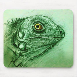 Original- vintagekonstmousepad - leguan musmatta