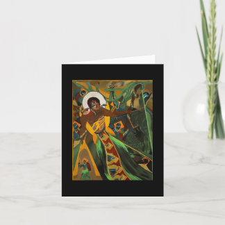 Original watercolor painting kort