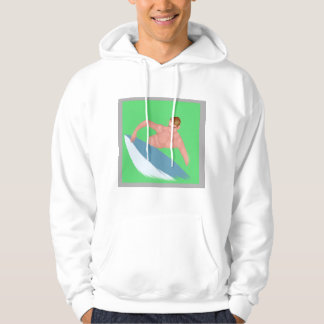 Original Watercolor Surf Tryck Sweatshirt