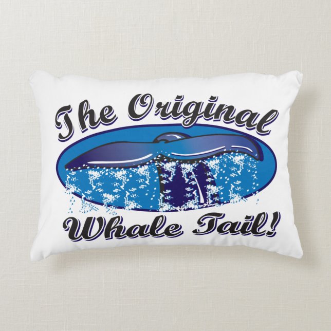 Original-Whale-Svan Prydnadskudde (Framsidan)