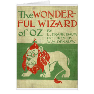 Original- Wizard of Oz täcker Hälsningskort