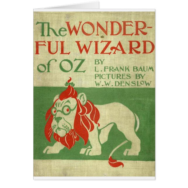 Original- Wizard of Oz täcker Hälsningskort (Framsidan)
