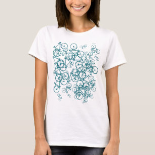 Originalbikande frimärke för henne tee shirt