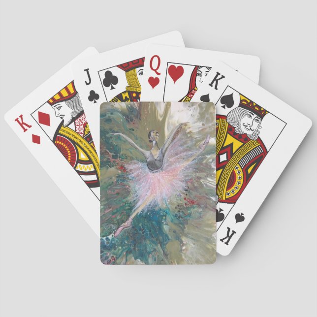 Originalbildande Ballerina-uppspelningskort Casinokort (Baksidan)