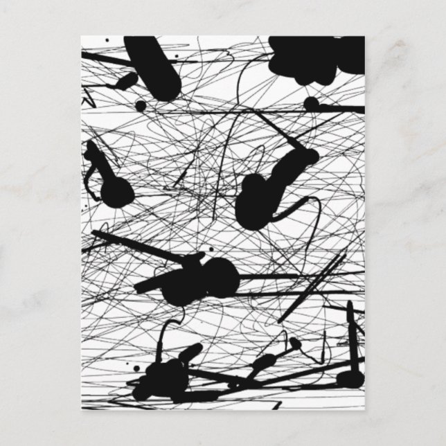 Originalfärg för svart platter vykort (Framsida)