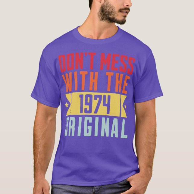 Originalfödelsedagspresent 1974 t shirt (Framsida)