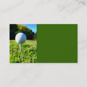 Originalfoto till golf boll-visitkortsmall visitkort