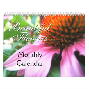 Originalfotografi av sydvästra trädgårdsblommor kalender