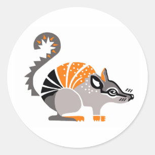 Originalgrafik - NUMBAT - Australien- Wildlife Runt Klistermärke