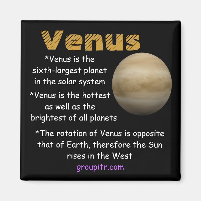 Originalgruppitr Venus Magnet (Framsidan)
