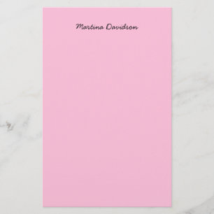 Originalhandskrift av unikt Kreativ för Rosa Brevpapper