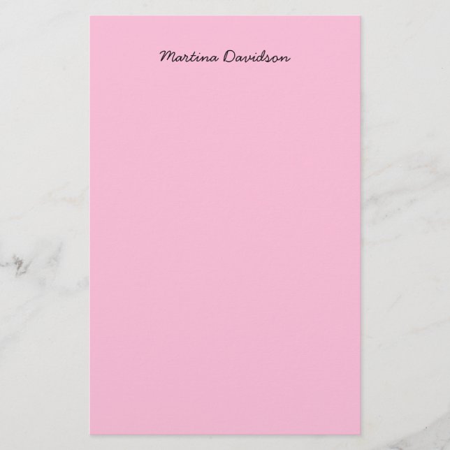Originalhandskrift av unikt Kreativ för Rosa Brevpapper (Framsida)